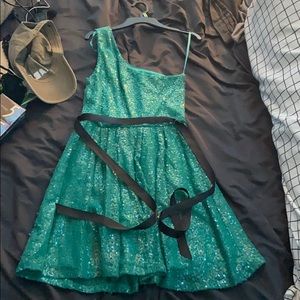 One shoulder mini dress